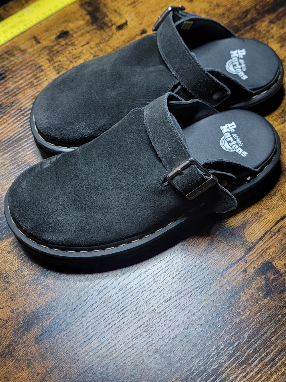 Dr. Martens Zebzag Slingback Platform Mules In Black - Picture 3 of 12